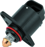 Black idle air control valve with spring for organic brake pads on Twin Power bikes