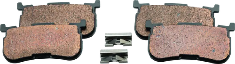 Worn brake pads on Twin Power 14 Up Trike Models Organic Brake Pads Replaces H-D 41300033 Rear