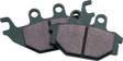 Green brake pads for Indian Scout, Twin Power sintered brake pads rear set