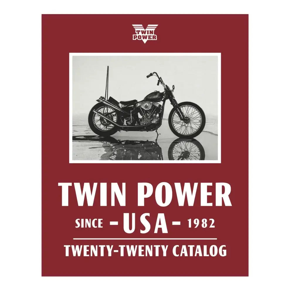 Motorcycle catalog cover showing Twin Power Sintered Brake Pads for Indian Scout Rear