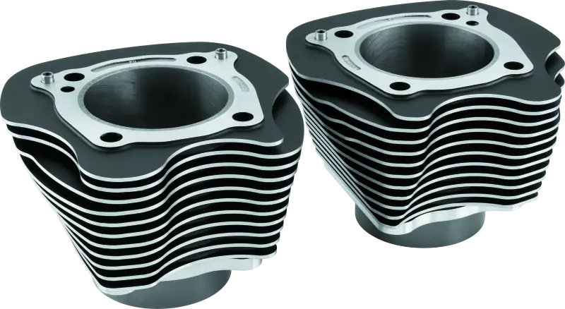 Twin Power 17-Up M8 Black 4.25 Inch Big Bore Cylinders Pair - 486959 - Engine Components