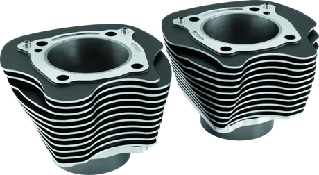 Twin Power 17-Up M8 Black 4.25 Inch Big Bore Cylinders Pair - 486959 - Engine Components