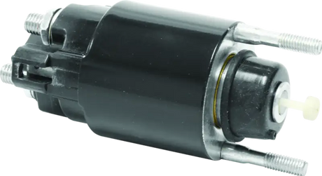 Black cylindrical starter solenoid with threaded terminals for Twin Power 17-Up M8 models
