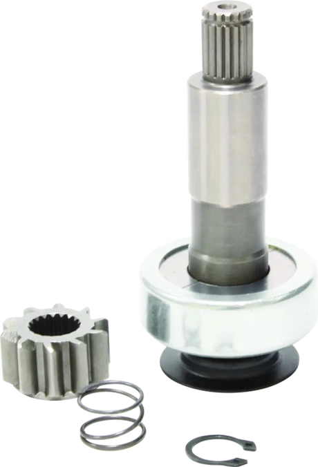 Metal shaft with gears and spring for Twin Power 17-Up M8 Models Starter Solenoid