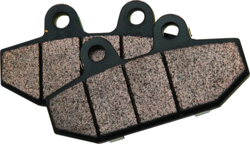 Two organic brake pads for 18-up Softail motorcycles from Twin Power