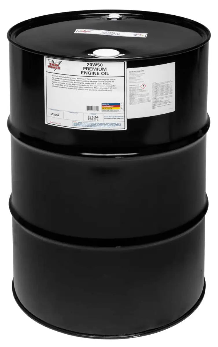Twin Power 20W50 Premium Oil 55 Gallon Drum - 532352 - Oils & Filters