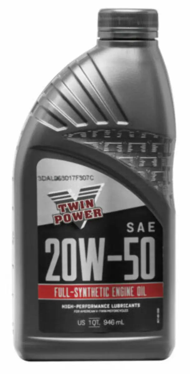 Twin Power 20W50 Synthetic Oil Quart for full-synthetic twin power engine protection
