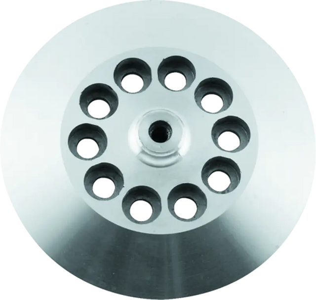 Silver centrifuge rotor with multiple tube slots for big twin aluminum clutch releasing disc