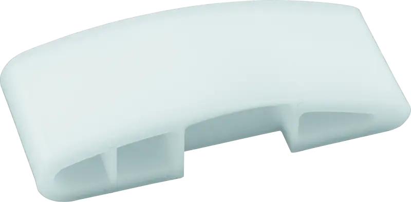 Curved white plastic primary chain adjuster for Twin Power Big Twin primary chain a