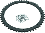 Sprocket ring with metal pins for Twin Power drum brake rear sprocket on Harley Davidsons