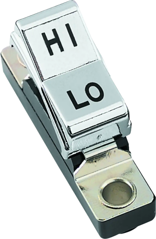 Chrome hi-lo rocker switch for Twin Power H-D 71546-75A replacement on motorcycle