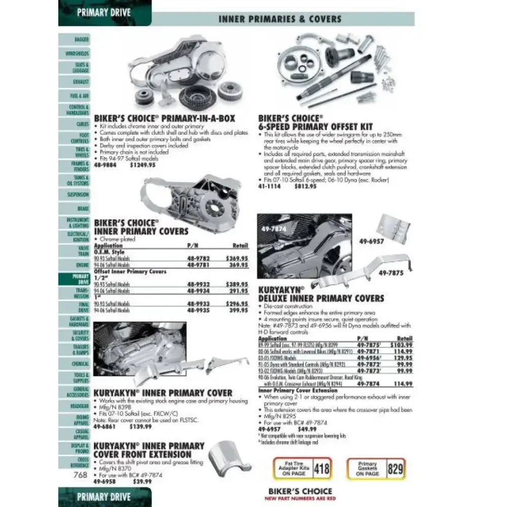 Twin Power 77-90 XL Primary Chain Adjuster Lining Replaces H-D 39966-80 - 492795 - Drivetrain