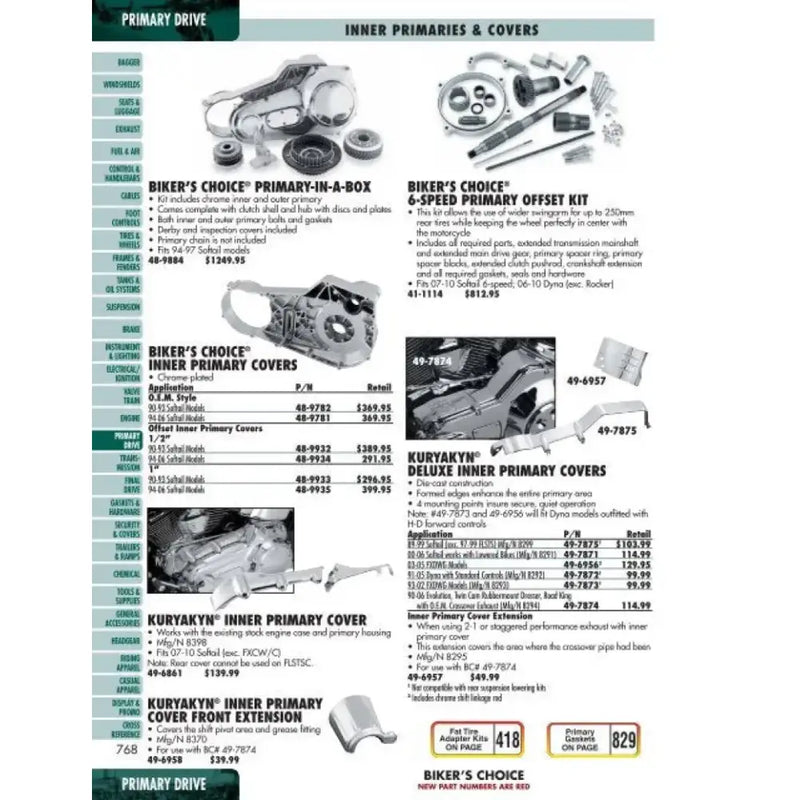 Twin Power 77-90 XL Primary Chain Adjuster Lining Replaces H-D 39966-80 - 492795 - Drivetrain