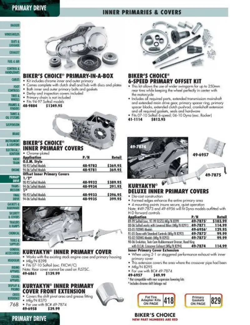 Twin Power 77-90 XL Primary Chain Adjuster Lining Replaces H-D 39966-80 - 492795 - Drivetrain