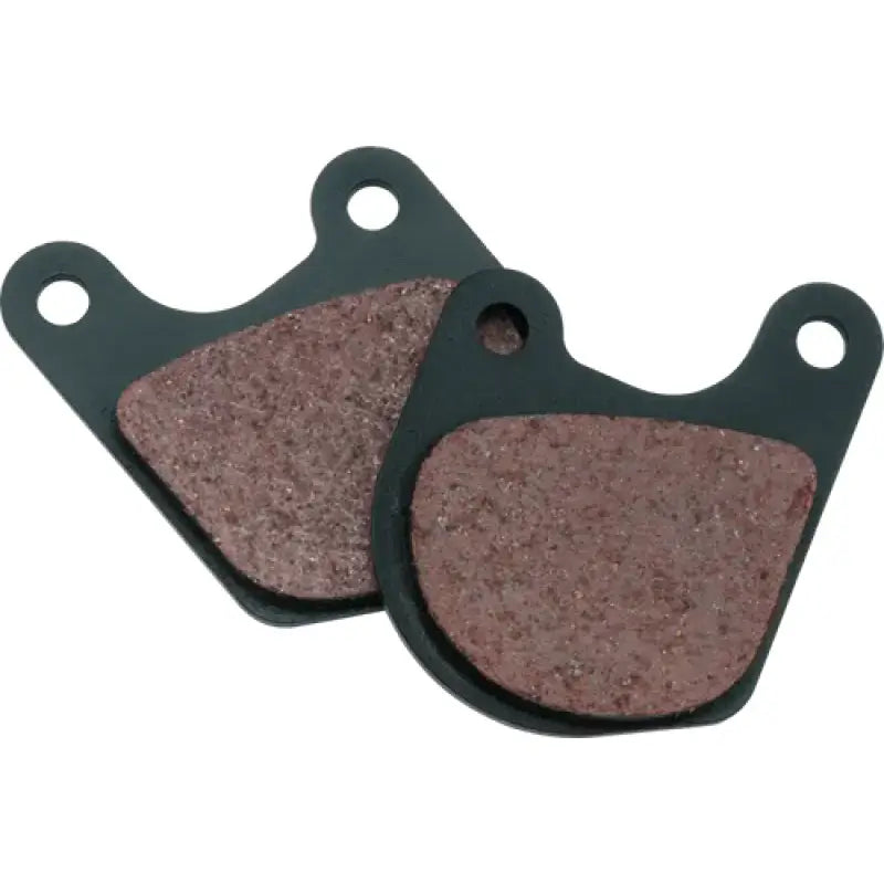 Two twin power organic brake pads for Harley Davidson FX XL motorcycles