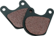 Two twin power organic brake pads for Harley FX XL dual disc bikes