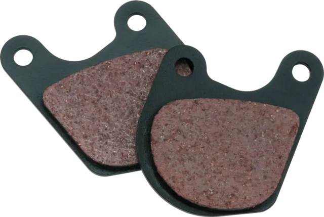 Two twin power organic brake pads for Harley FX XL dual disc bikes