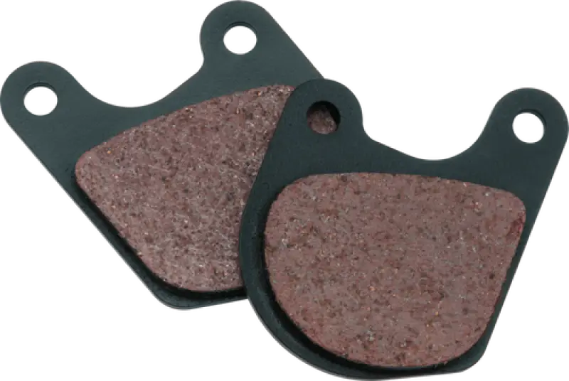 Two twin power organic brake pads for Harley Davidson FX XL motorcycles