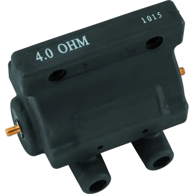 Twin Power 80-84 Big and XL Ignition Coil Black Replaces H-D 31609-80 4 Ohm Original Style