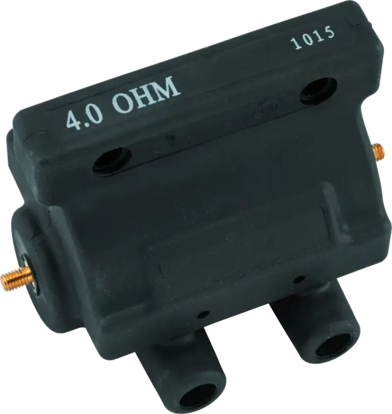 Twin Power 80-84 Big and XL Ignition Coil Black Replaces H-D 31609-80 4 Ohm Original Style