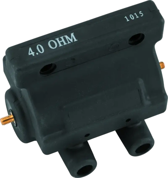 Twin Power 80-84 Big and XL Ignition Coil Black Replaces H-D 31609-80 4 Ohm Original Style
