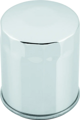 Shiny chrome oil filter for Big Twin Twin Cam Harley Davidson motorcycles