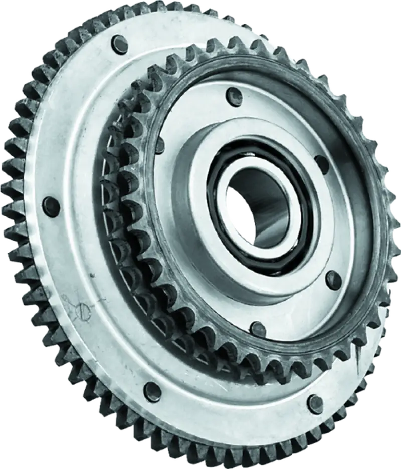 Shiny metal sprocket assembly for Big Twin Twin Power clutch shell replacement
