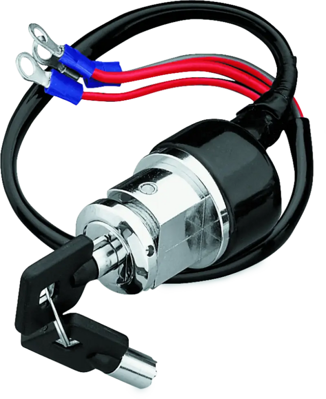 Twin Power 91-04 FXD 82-94 99 FXR 79-03 XL 3-Wire Round Key Switch Custom 3 Position - 215544 - Interior Accessories