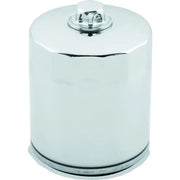 TwinPower 603613 Twin Power Twin Cam and M8 Chrome Oil Filter With Nut Replaces H-D 63798-99 with Backflow Valve - 603613