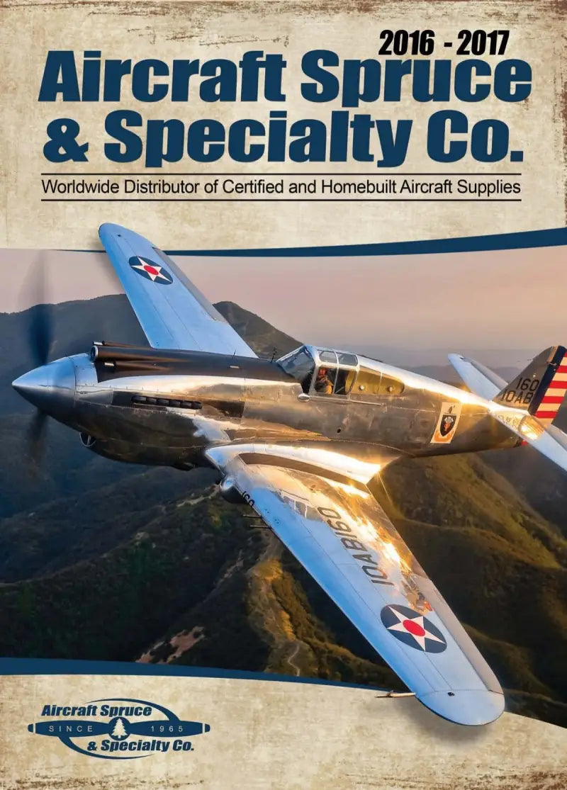 Aircraft Spruce catalog image showcasing Twin Power Chrome Brake Flare Union AN-3