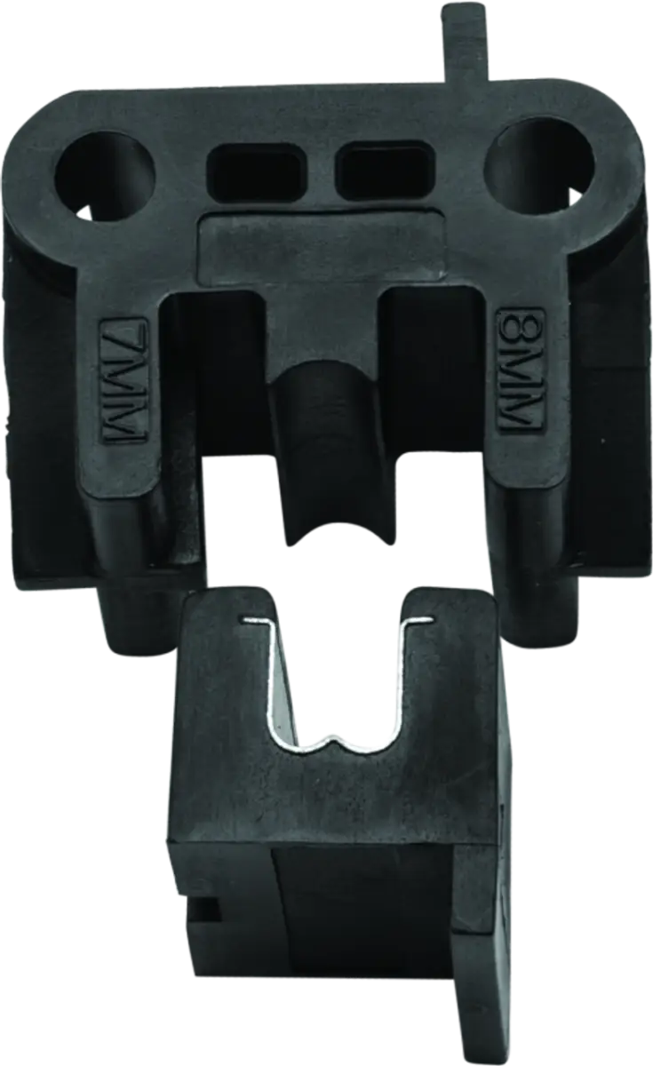 Black plastic mounting bracket for Twin Power Ignition Wire Crimping Tool 7-8 mm