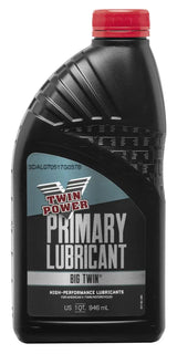 Black bottle of Twin Power Primary Lube Quart with Twin Power Primary branding