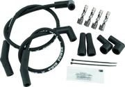Twin Power Universal Custom Fit Black Ignition Wire Set