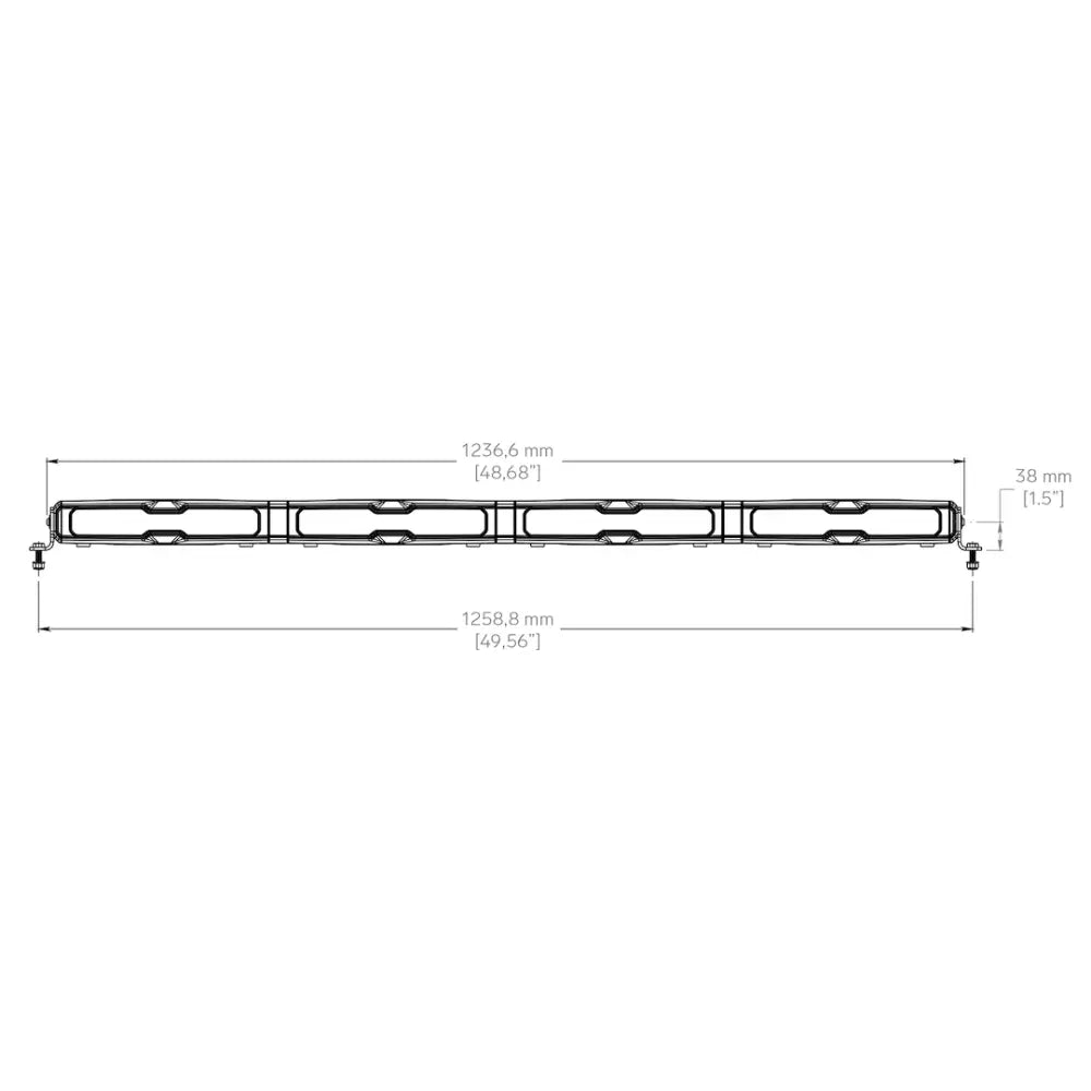Tyri OFF-ROA Limited Lifetime Warranty Light Bar V12K-013-1 - V48 Lightbar 12V 17200 Elum