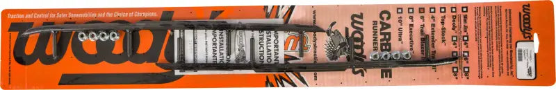 Black windshield wiper blades with mounting hardware for TYV4-6500 6 inch Carbide Runners