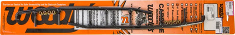 Black windshield wiper blade set with multiple attachments for trail blazer round or blazer round bar runners