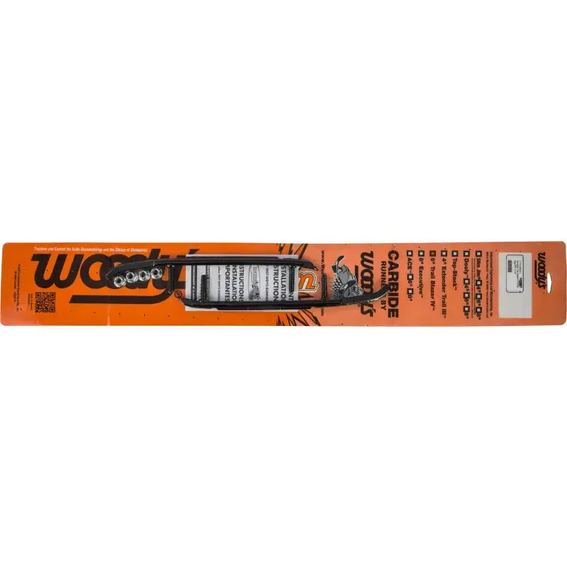 Black flexible drill bit extension with drill bits for Trail Blazer Round or Round Bar Runners