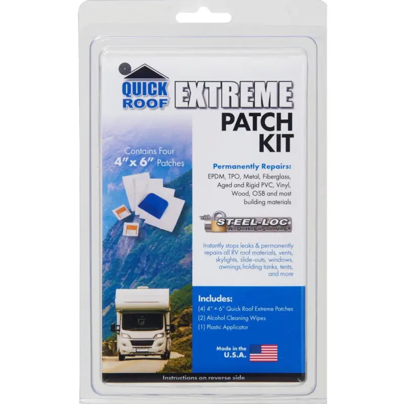 Cofair Prod Quick Roof Ext Patch Kit 12 Pack, ideal for RV, automotive, powersports, off-road, marine, exterior, truck accessories, interior, truck bed, and RV parts. RV Roofing Sealants Cleaners Weather stripping, AVADA - Best Sellers, Must Haves