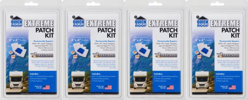 UBE46KIT-CTN Cofair Prod Quick Roof Ext Patch Kit 12 Pack for versatile exterior roof repair in RV, automotive, powersports, off-road, marine, truck accessories, truck bed, RV parts, RV Roofing Sealants Cleaners Weather stripping, AVADA - Best Sellers, Must Haves