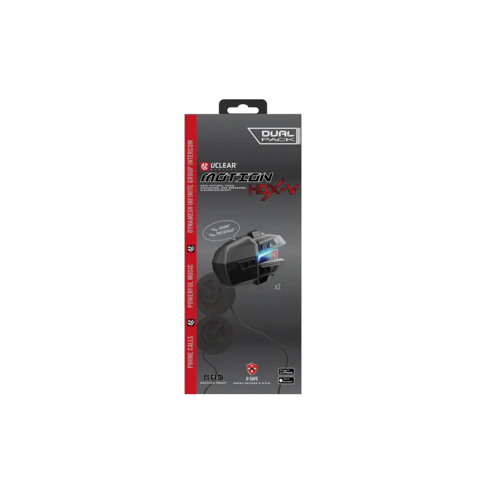 Uclear HDX-V Helmet Audio Kit Audio/Visual/Communication 180513 - Motion HDX-V Dual Dual