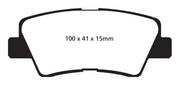 EBC UD1313 EBC 09-11 Hyundai Azera 3.3 Ultimax2 Rear Brake Pads