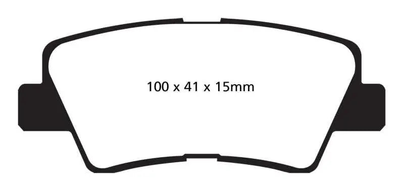 EBC UD1313 EBC 09-11 Hyundai Azera 3.3 Ultimax2 Rear Brake Pads