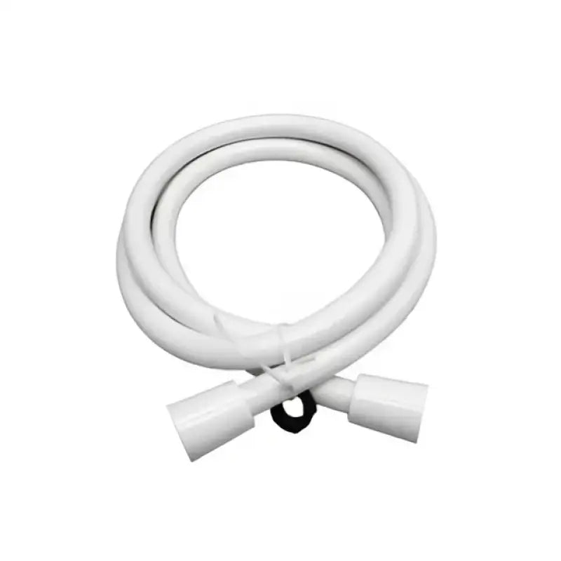 Coiled white Vynl Shower Hose for Empire Fauce in UGHS-H-BN-PVC Empire Fauce 60