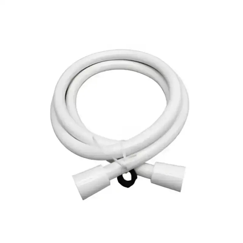 Coiled white Vynl Shower Hose for Empire Fauce in UGHS-H-BN-PVC Empire Fauce 60