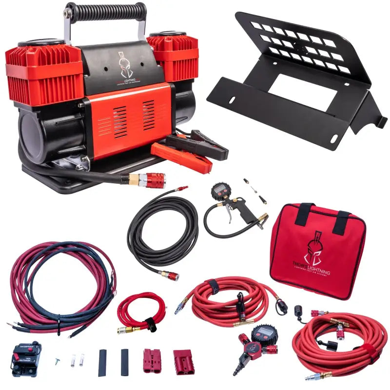 Portable air compressor and accessories for Jeep Wrangler Ultimate Setup with ULT002RDK Thors