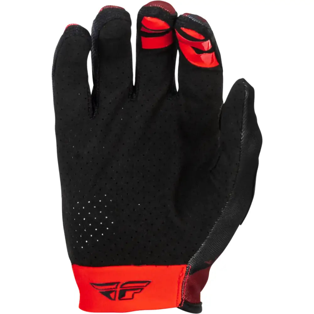 Lite Gloves Black/Red Xs - FLY RACING