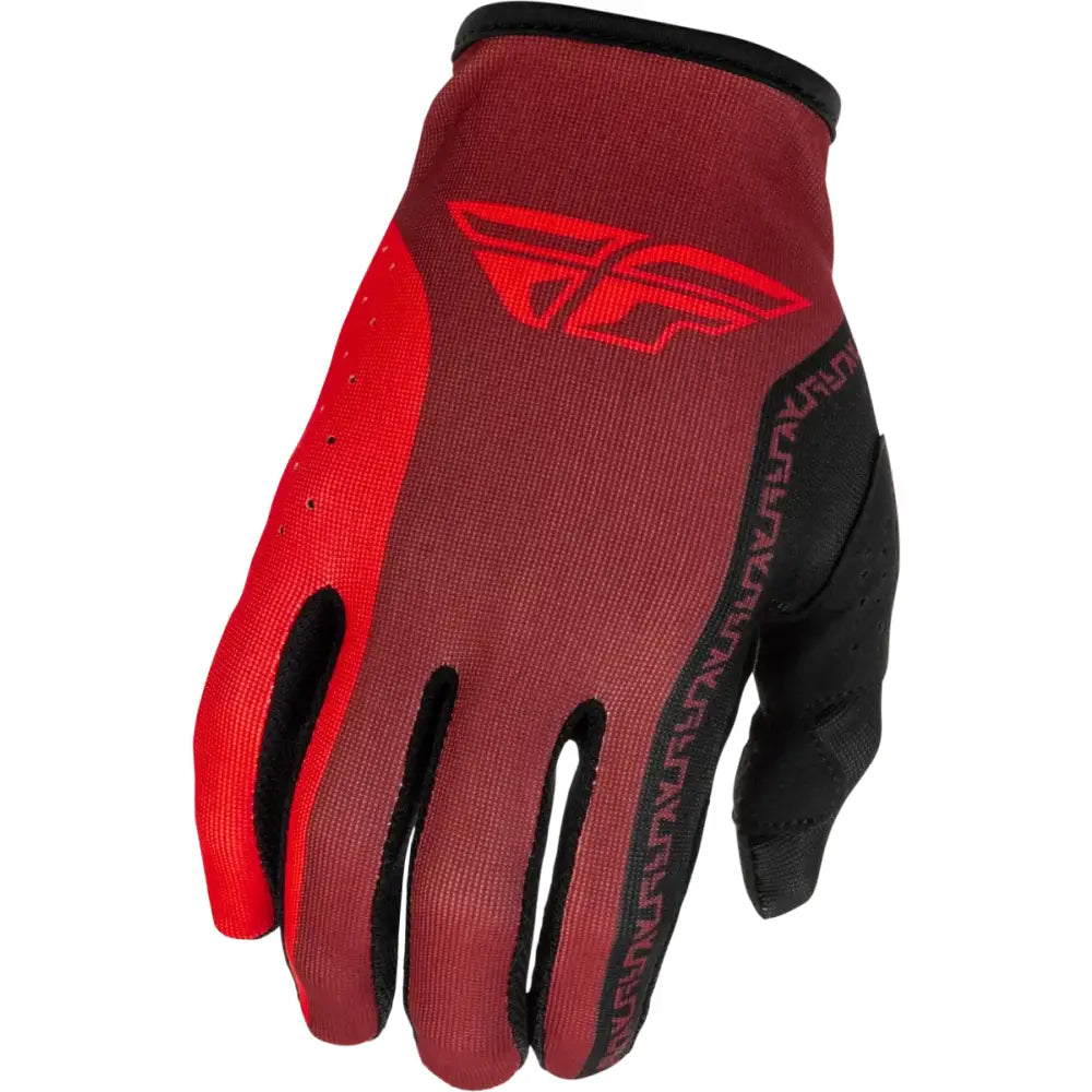 Lite Gloves Black/Red Xs - FLY RACING