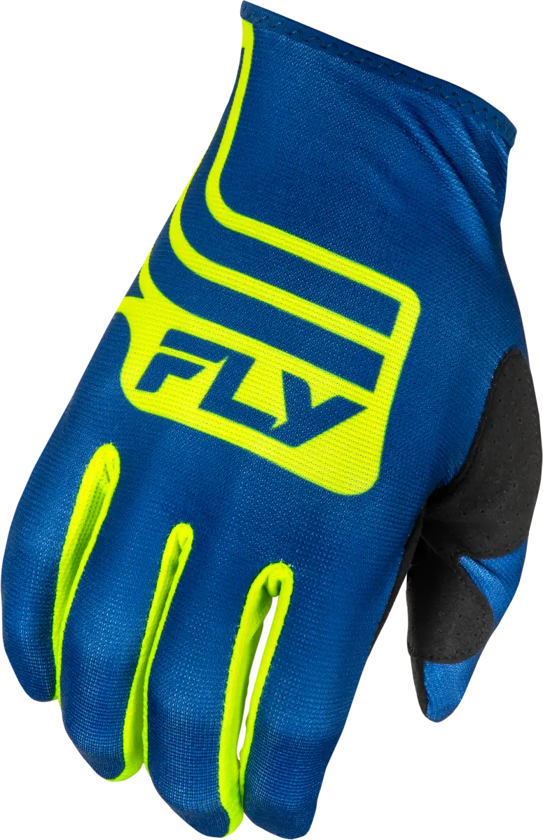 Lite Lancer Gloves Navy/Hi Vis 3x - FLY RACING