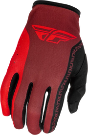 Lite Gloves Black/Red 3x - FLY RACING