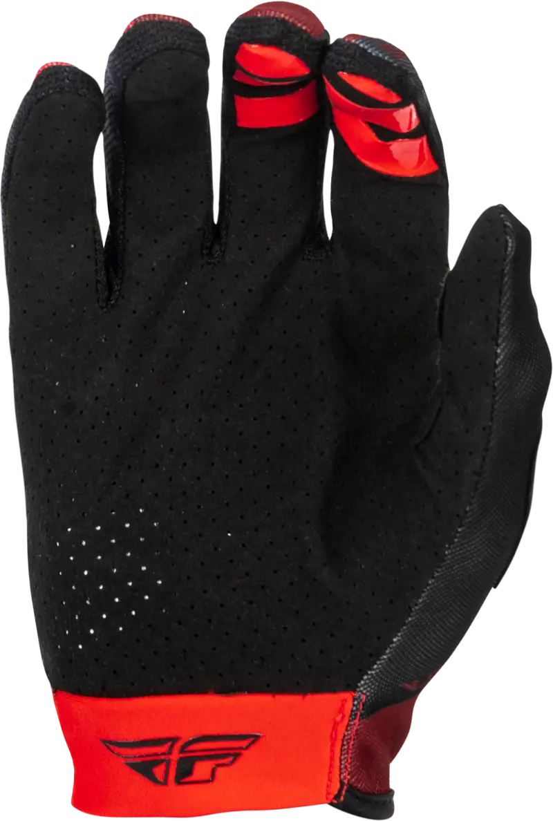 Lite Gloves Black/Red 3x - FLY RACING